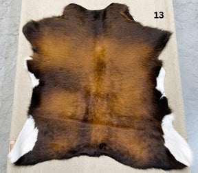 Calf Hide Rug - Reddish Brown