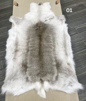Light Reindeer Hide Throw