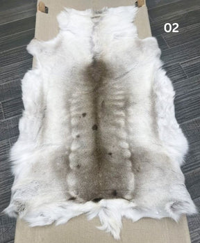 Light Reindeer Hide Throw