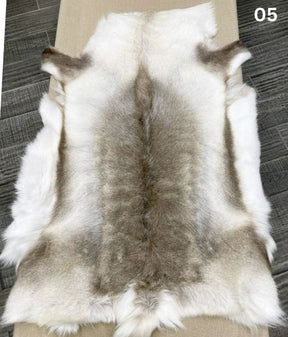 Light Reindeer Hide Throw