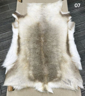 Light Reindeer Hide Throw