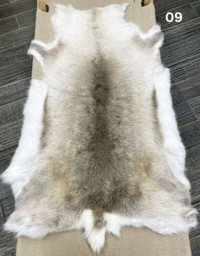 Light Reindeer Hide Throw
