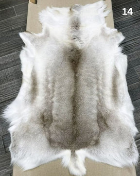 Light Reindeer Hide Throw
