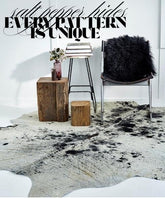 Salt Pepper Light Cowhide Rugs - SALE