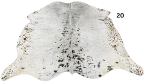 Salt Pepper Light Cowhide Rugs - SALE