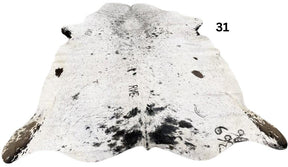 Salt Pepper Light Cowhide Rugs - SALE
