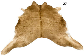 Cowhide Rug - Solid Beige (Regular)