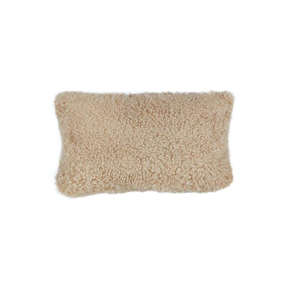 Shearling Rectangle Cushion - Bone