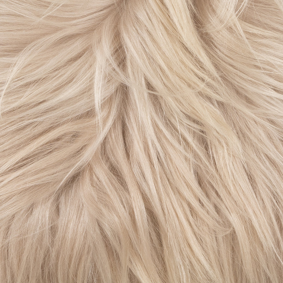 Long Hair Goatskin Hair - Dyed Fawn