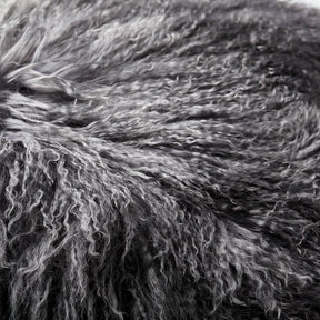 Grey Mongolian Sheepskin Fleece