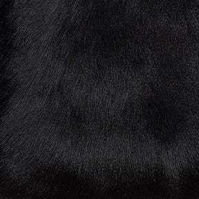 Shorn Hair Himalayan Goatskin - Dyed Black