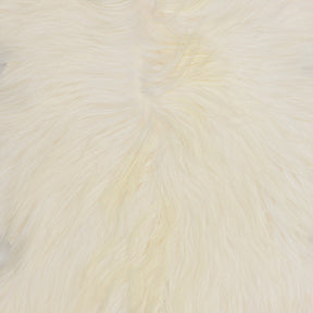 Long Hair Goatskin Hair - Natural White