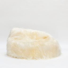 Icelandic Sheepskin Bean Bag Natural White