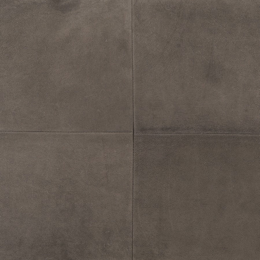 Nubuck Leather Cushion - Grey 40cm x 60cm