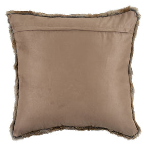 Rabbit Fur Pillow 60cm - Brown