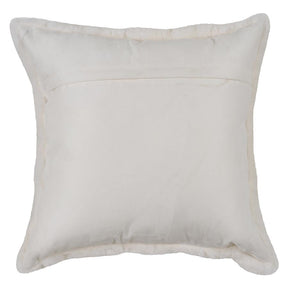 Rabbit Fur Pillow 50cm - White