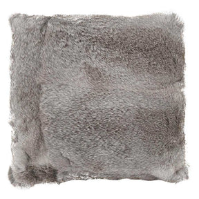 Rabbit Fur Pillow 50cm - Grey