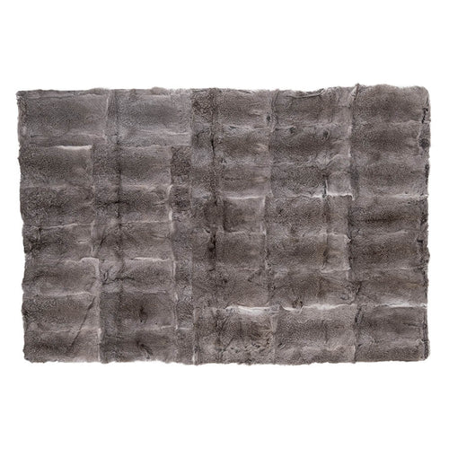 Rabbit Hide Blanket Grey Hides of Excellence