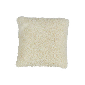 Shearling Square Cushion - Natural White 50cm