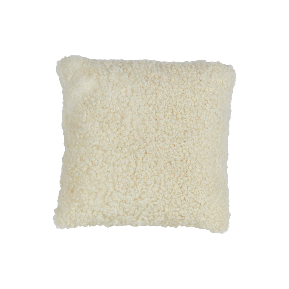Shearling Square Cushion - Natural White 60cm